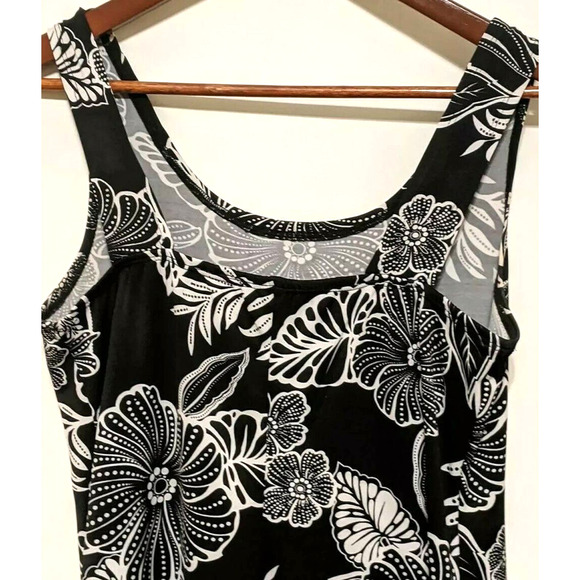 Jolie Dress Mini Sleeveless Black & White Stretch - Picture 3 of 5